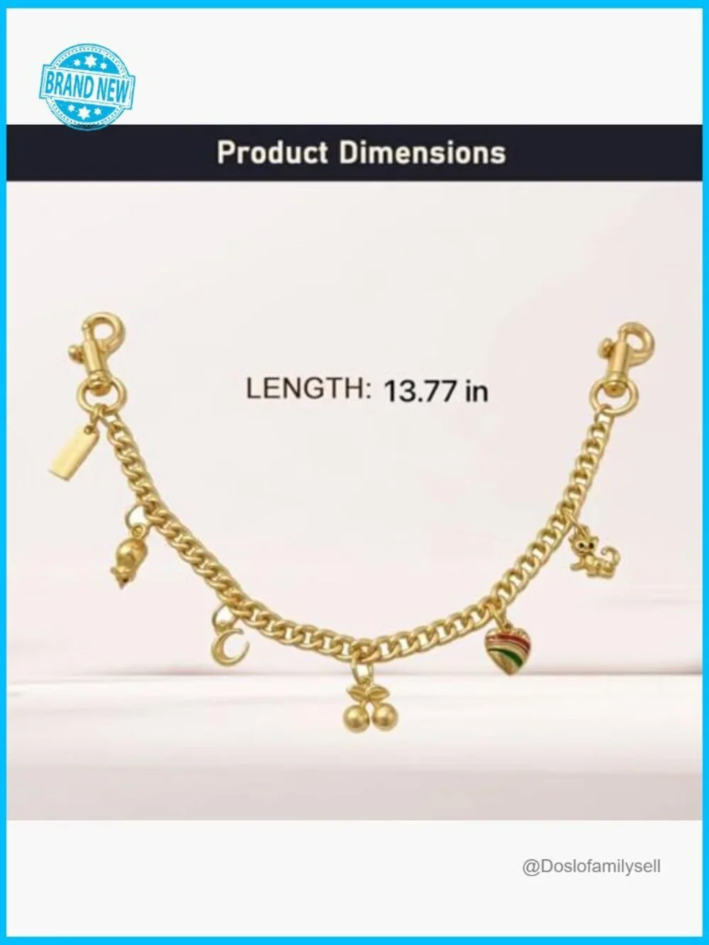 Cute Alloy Bag Charm Purse Accessory Versatile Decor Handbag Chain
